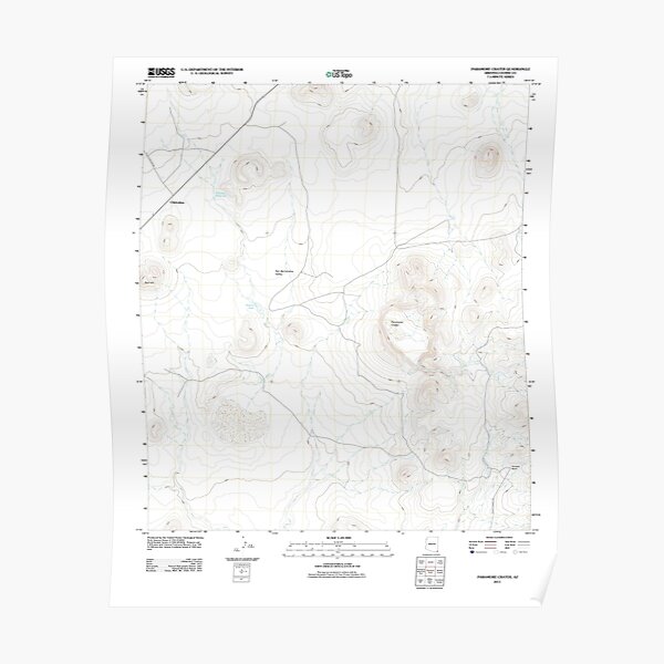 USGS TOPO Map Arizona AZ Paramore Crater 20111026 TM Poster RB1906 product Offical paramore Merch